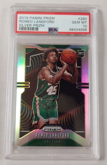 2019 Panini Prizm Romeo Langford Silver Prizm RC #260 PSA 10