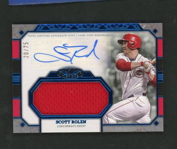 2024 Topps Tier One Scott Rolen Jumbo Autographed Relic Card /75 Jersey