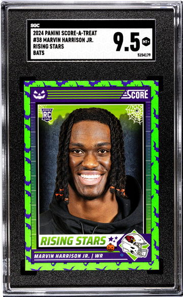 2024 Panini Score-A-Treat #38 Marvin Harrison Jr. Rising Stars Bats SGC 9.5