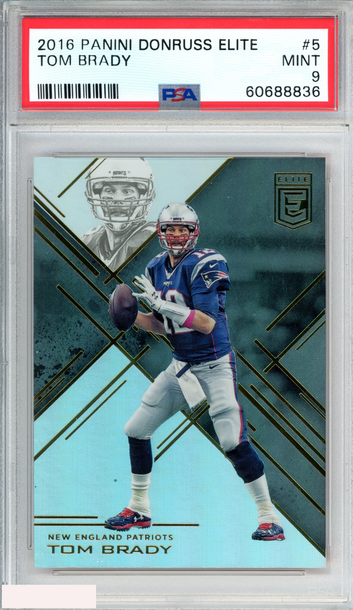 2016 PANINI DONRUSS ELITE TOM BRADY #5 NEW ENGLAND PATRIOTS PSA 9 MINT