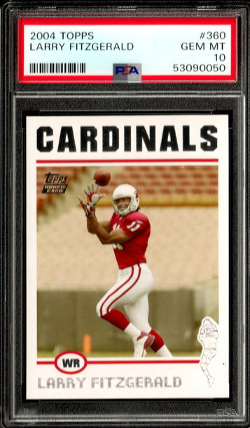 Larry Fitzgerald 2004 Topps #360 RC ROOKIE PSA 10 Gem Mint