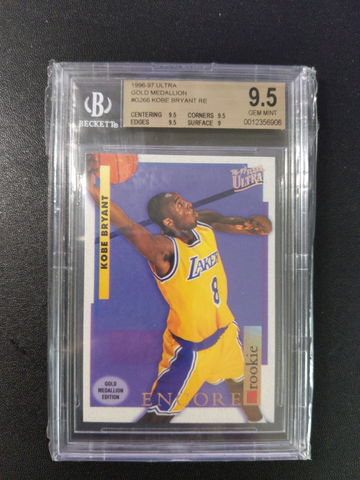 1996 Fleer Ultra Gold Medallion #G266 Kobe Bryant BGS 9.5