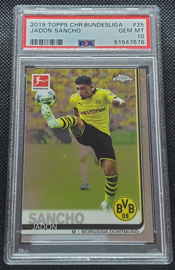 2019 Topps Chrome Jadon Sancho PSA 10