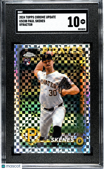 2024 Topps Chrome Update Paul Skenes #USC88 Xfractor SGC 10