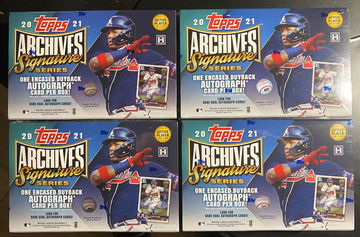 2021 Topps Archives Signature Series Baseball Box Lot (4)