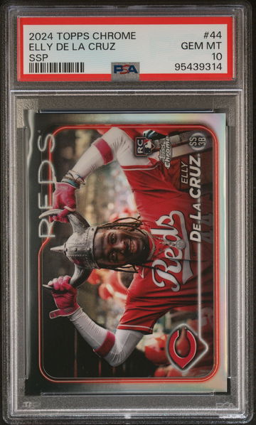 2024 Topps Chrome SSP Elly De La Cruz #44 RC PSA 10