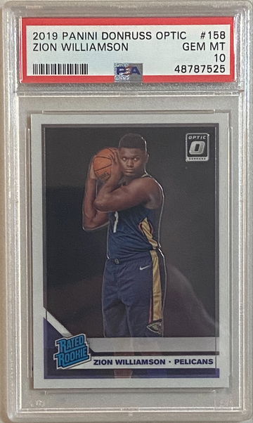 2019 Optic Zion Williamson PSA 10