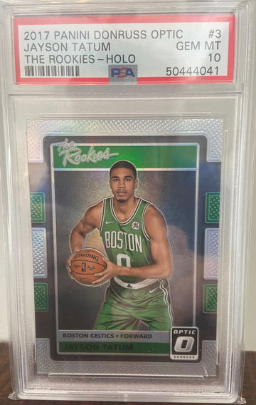 2017 Optic Jayson Tatum The Rookies Holo PSA 10