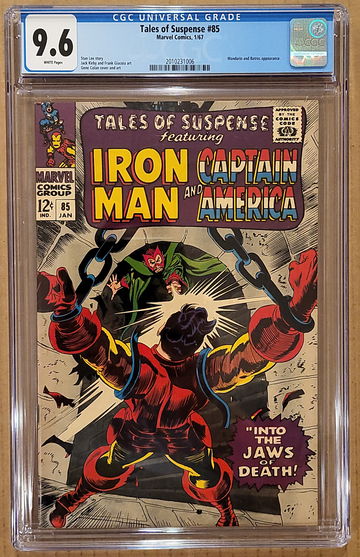 Tales of Suspense #85 CGC 9.6 WHITE PAGES Mandarin appearance 1967 NM+