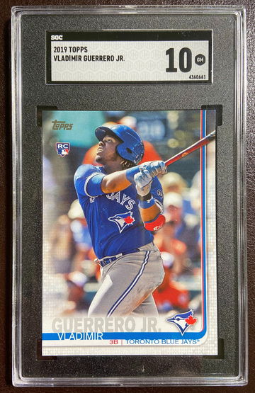 2019 Topps Vladimir Guerrero Jr Missing Card Number No Number Short Print SGC 10