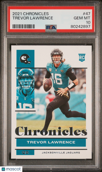 2021 Panini Chronicles Trevor Lawrence #47 Rookie PSA 10
