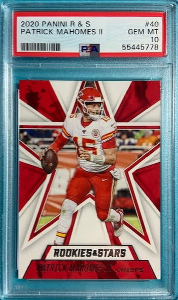 2020 Panini Rookies & Stars #40 Patrick Mahomes II Kansas City Chiefs PSA 10 Gem Mint