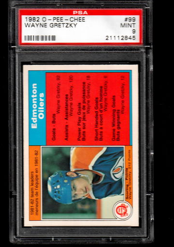 1982 OPC #99 Wayne Gretzky LL PSA 9