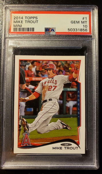 2014 topps Mike Trout MINI psa 10