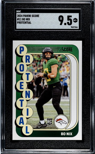 2024 Panini Score #11 Bo Nix Protential SGC 9.5