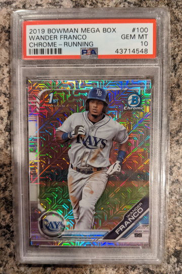 2019 Bowman Chrome Wander Franco Mega Box PSA 10