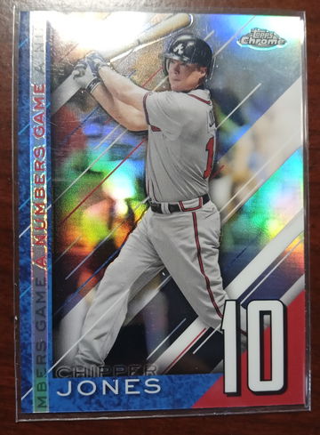 Chipper Jones A Numbers Game insert