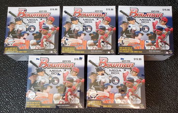2019 Bowman Baseball Mega Box (5 Boxes)