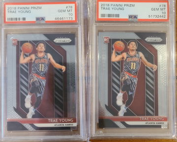 2018-19 Trae Young Prizm Lot (2) PSA 10