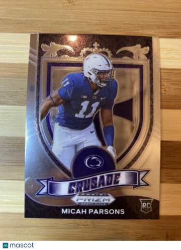 🔥Micah Parsons 2021 Prizm Draft Picks #175 Crusade RC-Penn State/Cowboys DROY