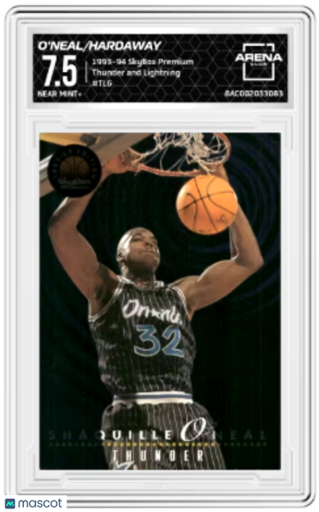1993-94 SkyBox Premium Thunder and Lightning Anfernee Hardaway Shaquille O'Neal #TL6 Arena Club 7.5