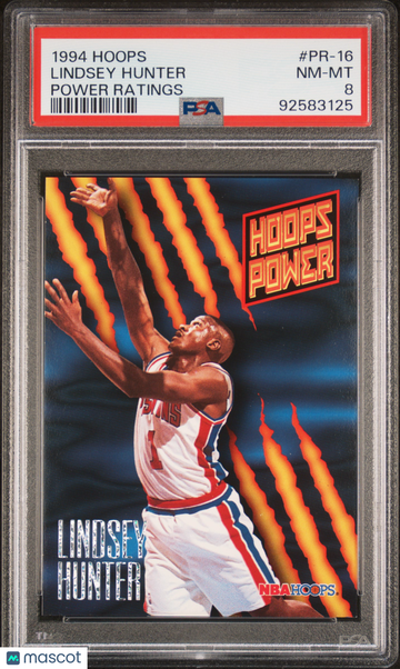 1994 Hoops Power Ratings Lindsey Hunter #PR-16 PSA 8