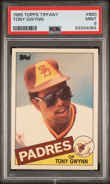 1985 TOPPS TONY GWYNN TIFFANY #660 PSA 9
