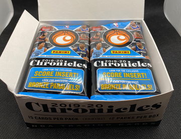 2019-20 Panini Chronicles NBA Basketball Full Cello Box — Unsealed