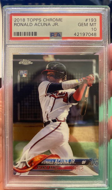 Ronald Acuna Jr. 10 psa braves