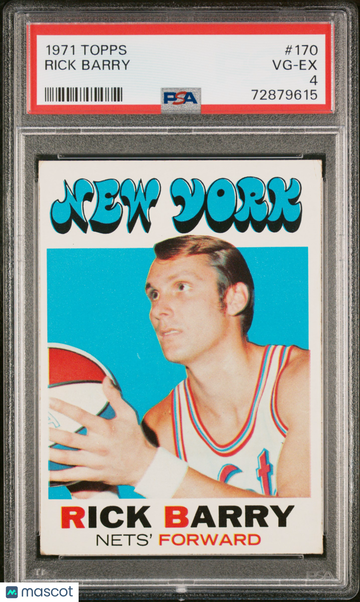 1971 Topps Rick Barry #170 PSA 4