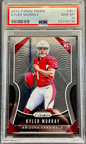 2019 Kyler Murray Panini Prizm #301 PSA GEM MINT Rookie Card RC Arizona Cardinals