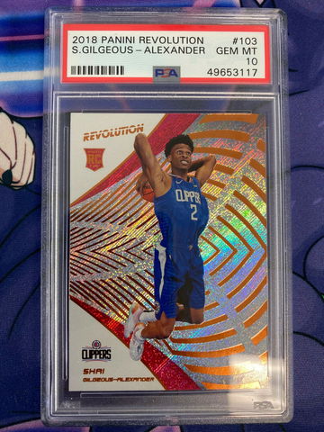 Shai Gilgeous Alexander 2019 Revolution Rookie PSA 10