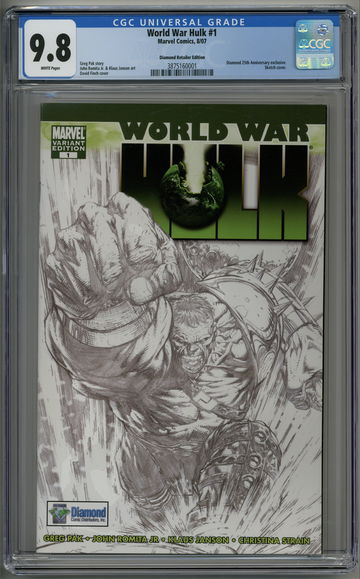 World War Hulk 1 CGC 9.8 Diamond Retailer Edition