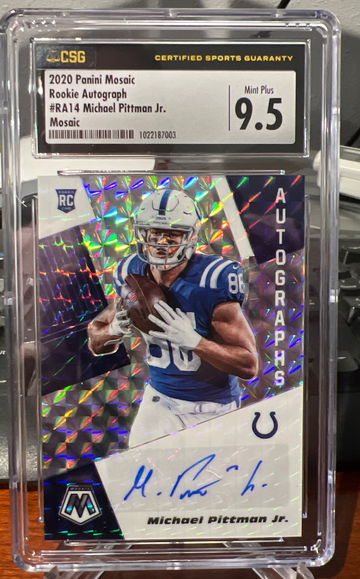 2020 Panini Mosaic Auto Michael Pittman Jr.