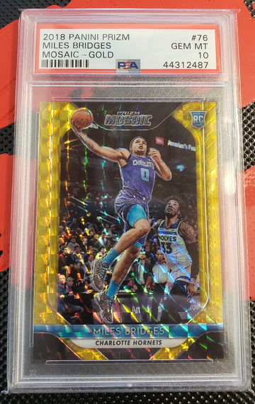 Miles bridges 2018 mosaic prizm gold /10