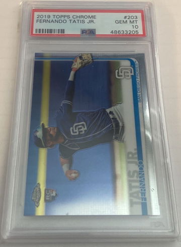 2019 Topps Chrome Fernando Tatis Jr PSA 10