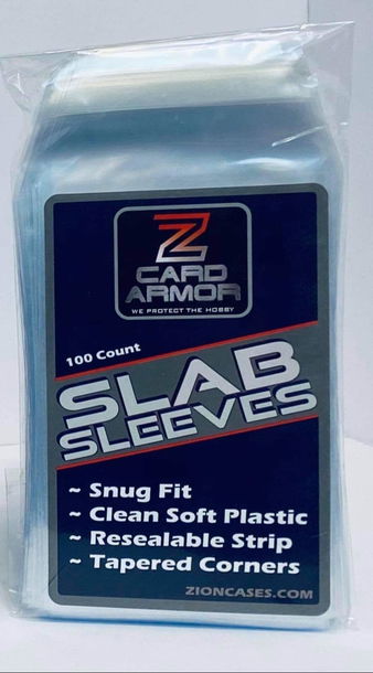 Zion Card Armor Slab Sleeves. For PSA Graded Cards. Fitted sleeves. 100 count