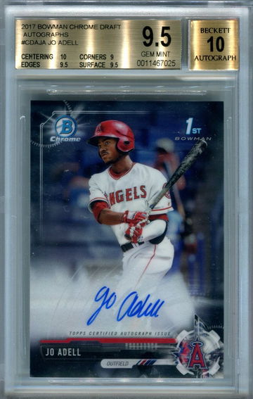 2017 Bowman Chrome Jo Adell BGS 9.5 auto 10