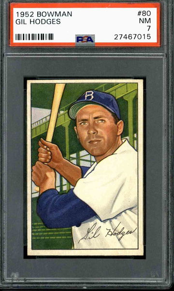 1952 Bowman #80 Gil Hodges