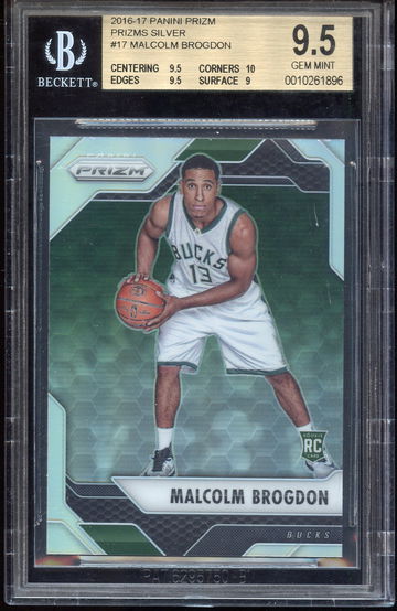 2016-17 Prizm Silver MALCOLM BROGDON Rookie 9.5