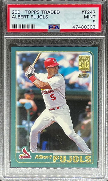 2001 Topps Traded #T247 Albert Pujols PSA 9