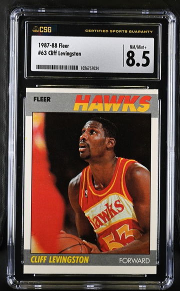 1987 Fleer Cliff Levingston CSG 8.5 NM/Mint+