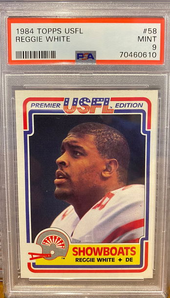1984 Topps USFL Reggie White PSA 9