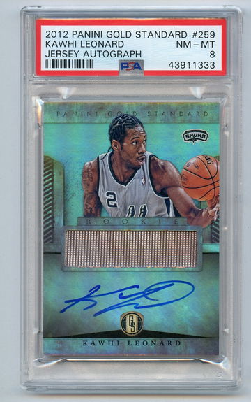 KAWHI LEONARD 2012 Gold Standard #259 auto 