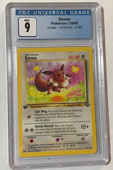 Pokémon Eevee 1st Edition Jungle 51/64 CGC 9
