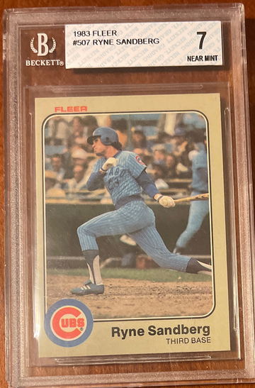 RYNE SANDBERG 83 FLEER BGS 7 NEAR MINT