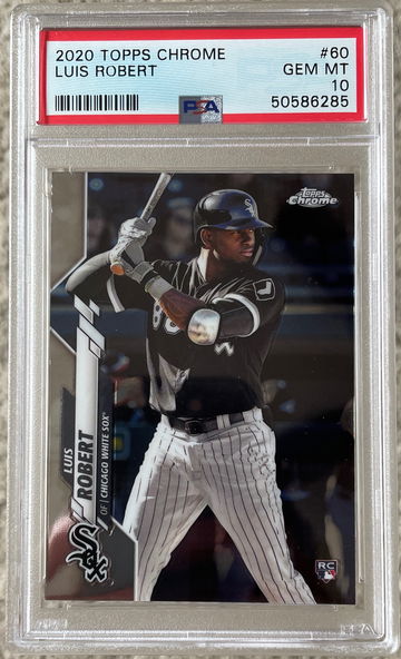 2020 Topps Chrome Luis Robert PSA 10 RC #60