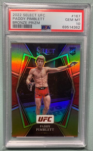 2022 Select UFC Paddy Pimblett Bronze Prizm RC