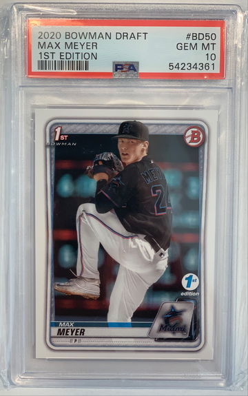 2020 Bowman Draft 1st Edition Max Meyer PSA 10
