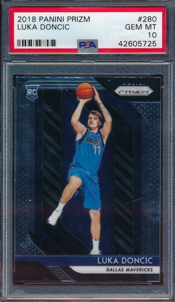 2018 Panini Prizm #280 Luka Doncic Rc Rookie PSA 10